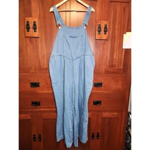 Me by Jennie Garth Blue Overalls Metal Shoulder Clasps Size 18W Petite